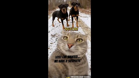 LOST CAT WANTED, LAST SEEN, HE WAS DOING A LIVESTREAM.... WE HAVE 2 SUSPECTS 🤣