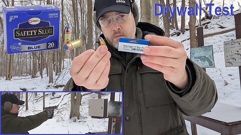 🤯 MUST SEE 🤯 9mm+P Corbon Glaser Safety Slug - Best Home Defense Ammo? Gel Test/Drywall Test