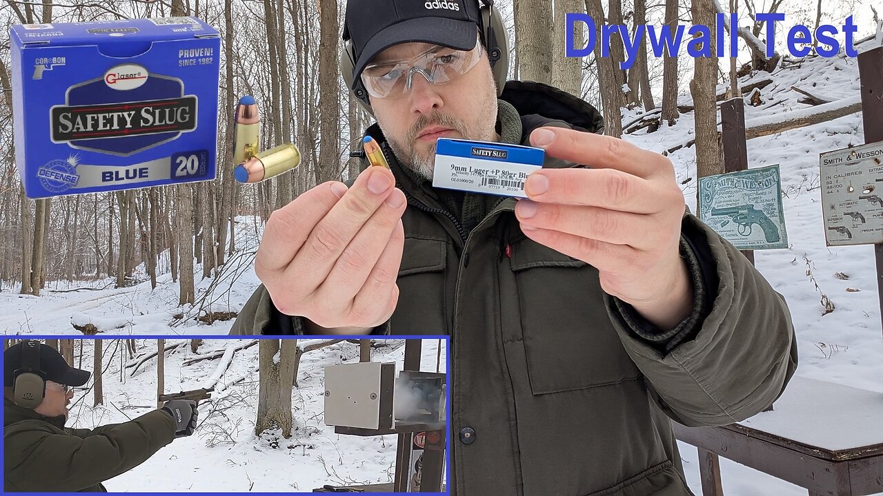 Safety Rounds Indoors 🤯 MUST SEE 🤯 9mm+P Corbon Glaser Safety Slug - Best Home Defense Ammo ...