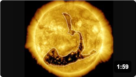 A Giant Coronal hole #63 is currently facing Earth