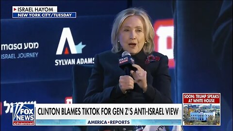 Hillary Clinton Blames TikTok For GenZ Anti-Iseael Views