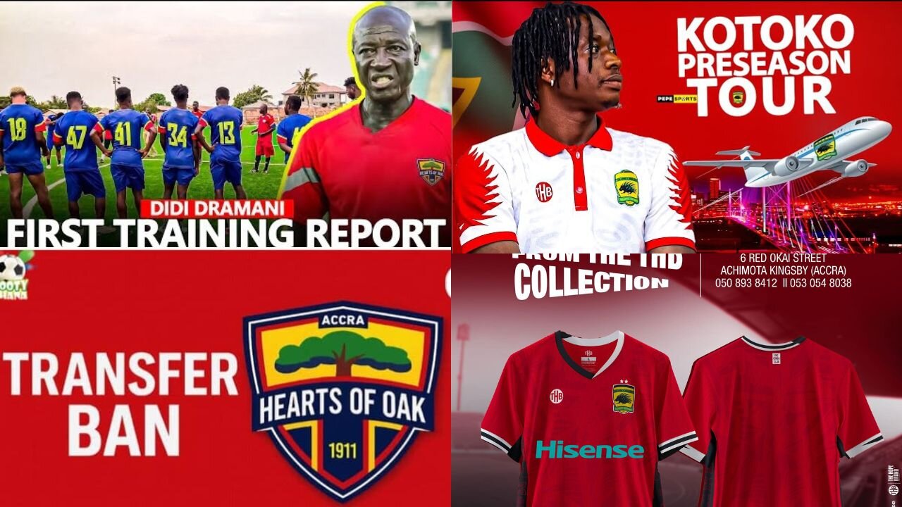 Didi Dramani hold first training,transfer ban to Heart