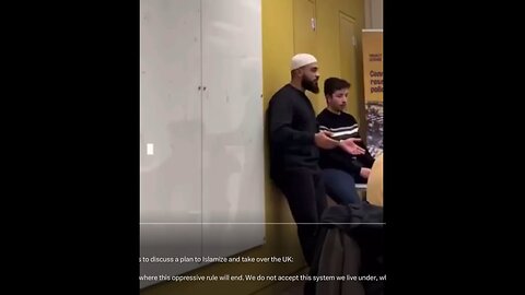 An Islamist group gathers to discuss a plan to Islamize and take over the UK