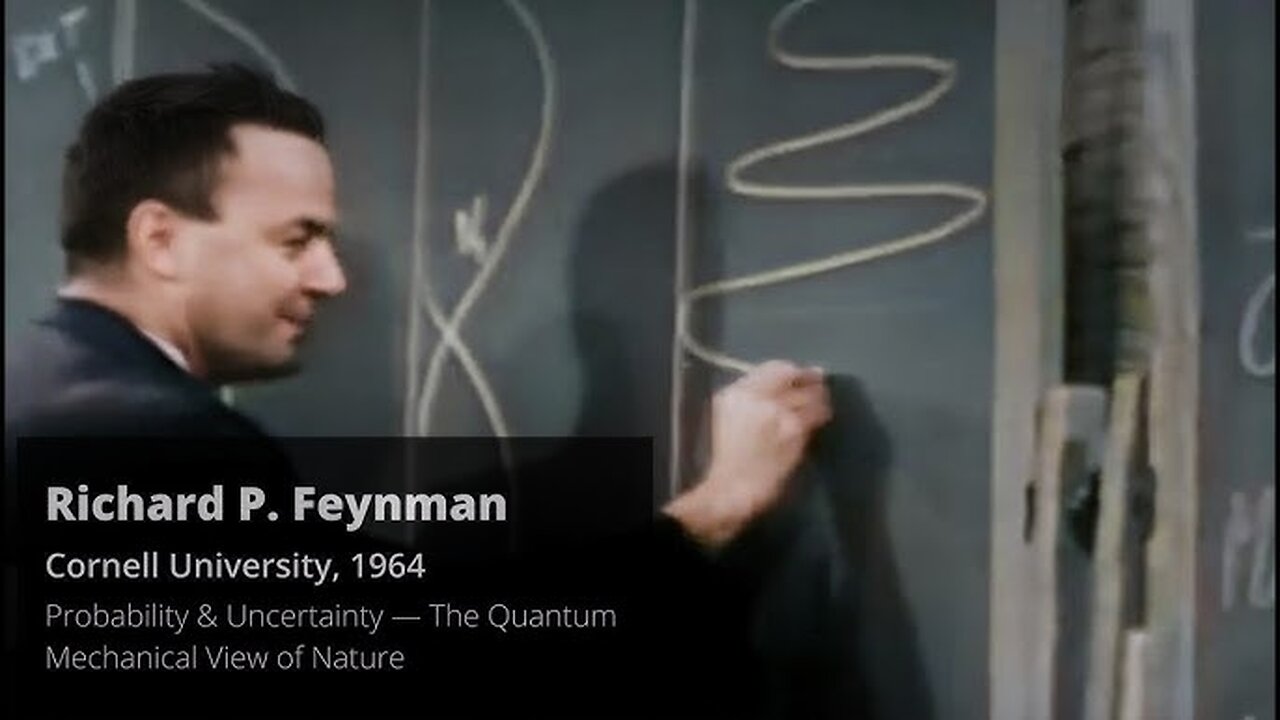 Richard Feynman Probability & Uncertainty—The Quantum Mechanical View of Nature