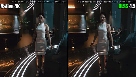 DLSS 4.5 VS DLAA Native 4K, Cyberpunk 2077, Path Tracing | RTX 5090