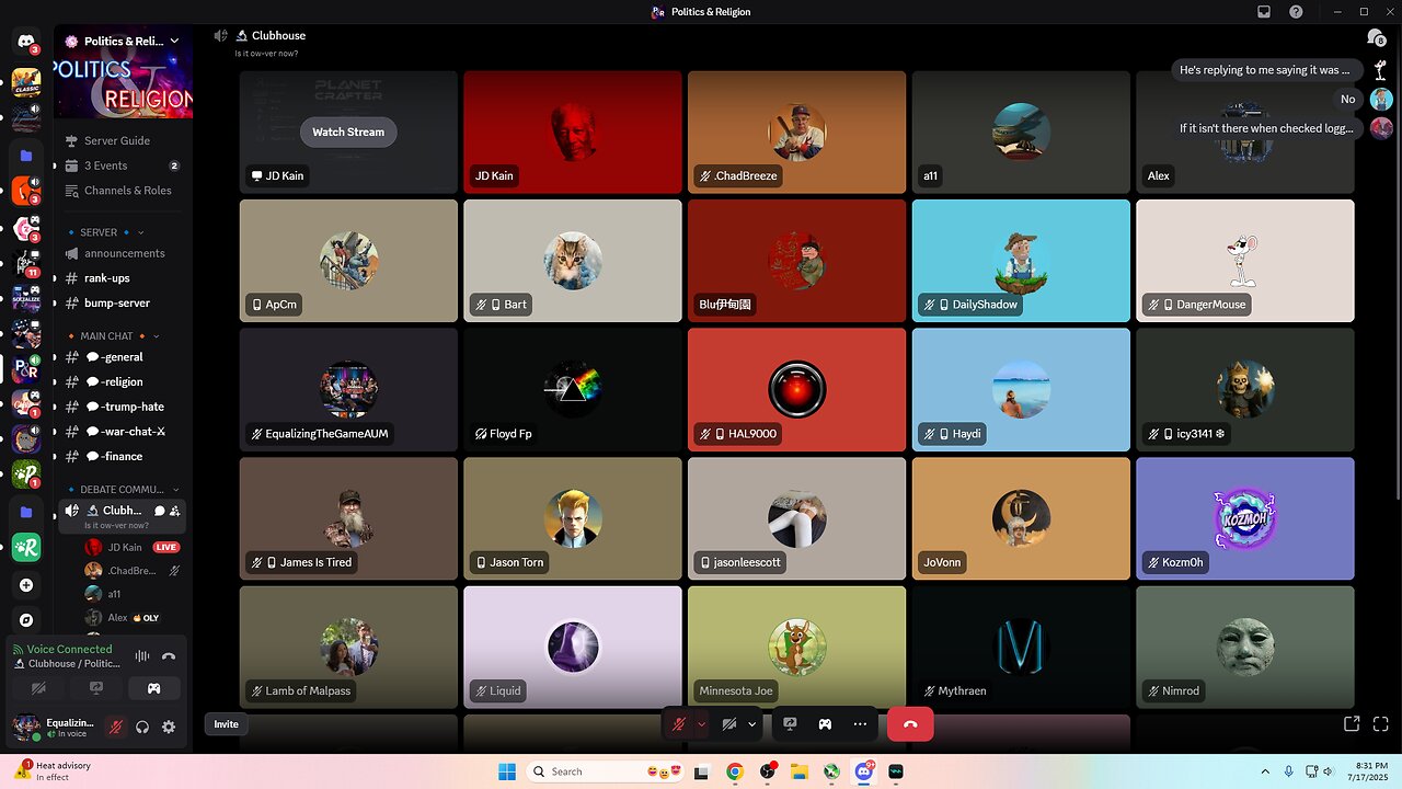 Live now in new voice servers