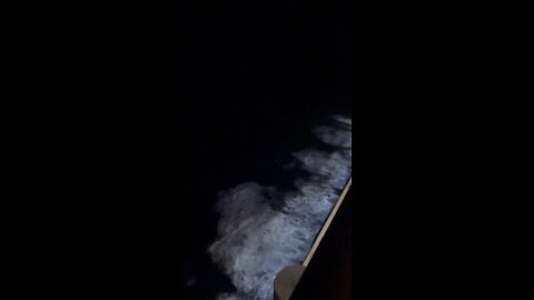 Norwegian Getaway Cruising Atlantic Ocean late at night
