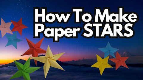 How to Make Paper Star Decorations | DIY 3D Paper Star Craft Tutorial