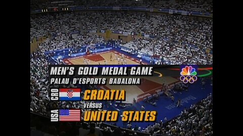 USA vs Croatia: Men's Basketball Final 1992 Summer Olympics at Barcelona, Spain