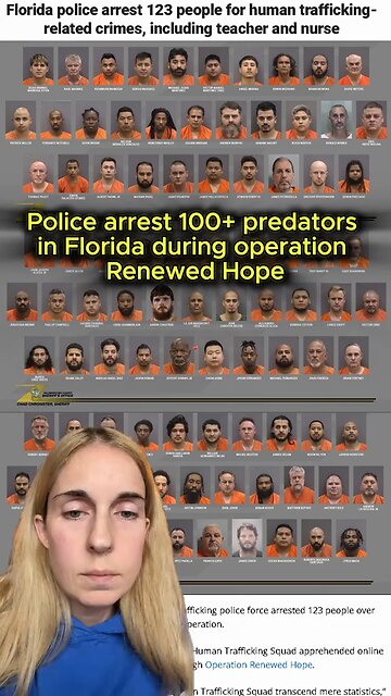 Over 100 Predators Arrested in Florida During TWA’s Operation Renewed Hope. Cc: lam32