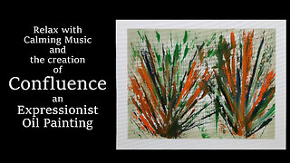 Watch This Abstract Oil Painting Emerge Using Only a Palette Knife