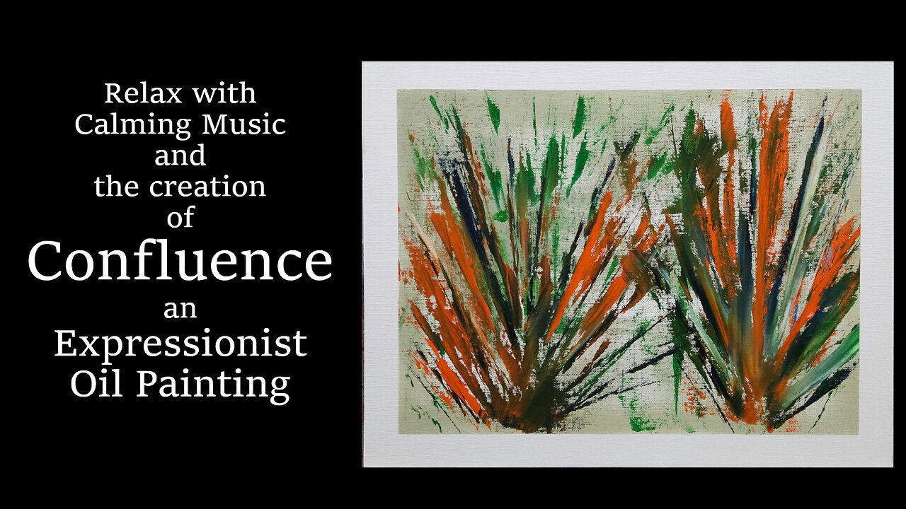 Watch This Abstract Oil Painting Emerge Using Only a Palette Knife