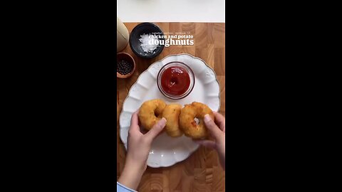 ##chicken potato doughnut 🍩 😋 😍