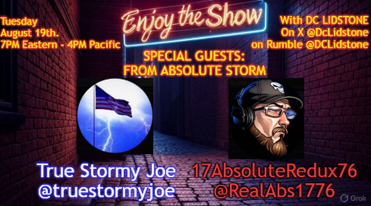 Enjoy The Show - Episode 6 w/ Special Guests: @truestormyjoe & @RealAbs1776