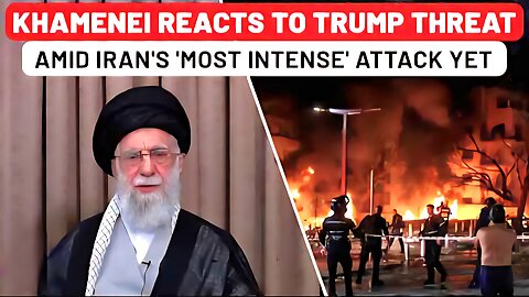 Khamenei's 1st Reaction To Trump's Threat: Sends Hebrew Message Mocking Israel Amid Huge Iran Attack