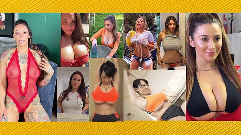 Huge Boobs / No Bra / Hard Nipples 26 - Big bank tiktok challenge ❤️‍ClipchampGirls 2025