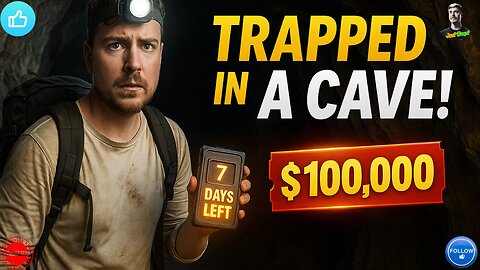7 Days Trapped Inside a Real Cave – $100,000 Survival Challenge! | JustBeast