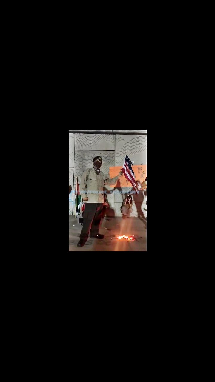 After President Trump Executive Order, ANTI-ICE BURNS AMERICAN FLAG Outside LA Fed Building! 8.25.25