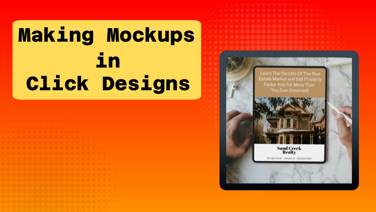 How To Make A Mockup Image In Click Designs (Full Walkthrough)
