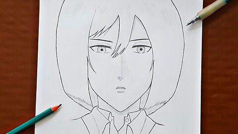 How to Draw Mikasa Ackerman ｜ Step By Step Easy ： Turorial