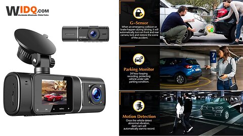 🚗 Drive Smart, Record Safer! Dual Dash Cam 1080P FHD 🎥