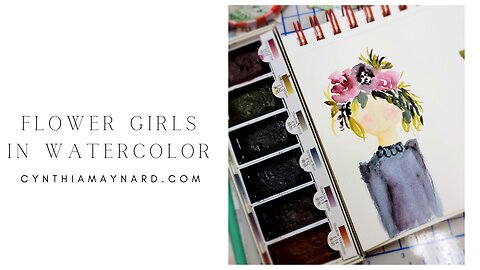 Kuretake Flower Girls Painting