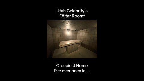 Famous Utah Celebrity’s “Altar Room” inside their custom built home.
