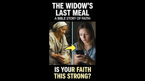 “The Widow’s Last Meal | A Powerful Bible Story of Faith, Trust, and God’s Provision”