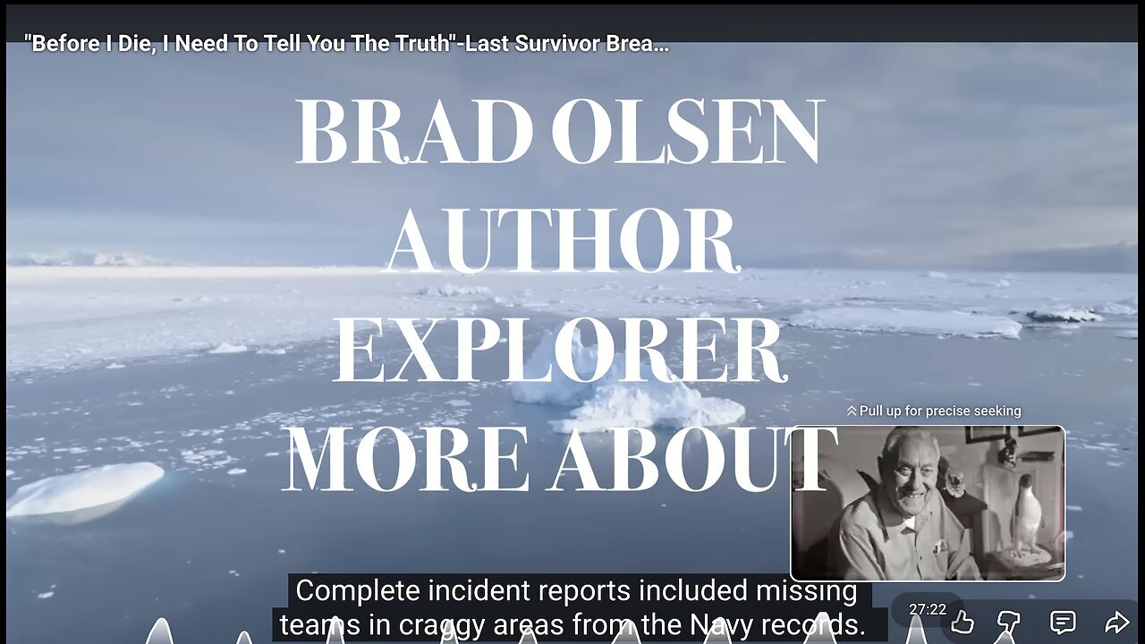 LIVE SHOW WITH BRAD OLSEN RE UPDATE ON ANTARCTICA