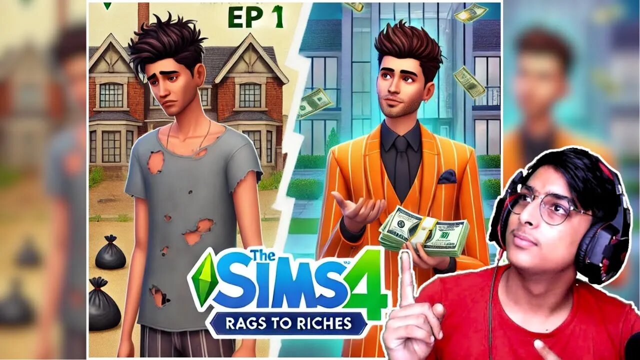 Sims 4 Me Bina Paise Ke Life Shuru! || Rags to Riches || The Sims 4 Hindi Gameplay #1