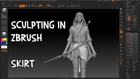 Sculpting in ZBrush - SKIRT