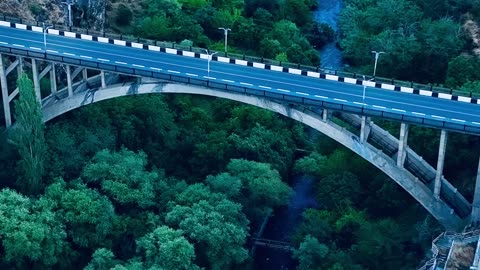 A beautiful bridge in the town of Ashtarak.