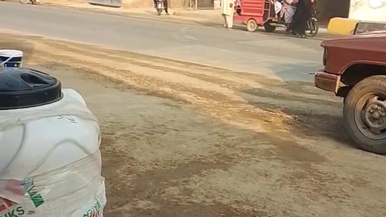 D g Khan grils school on the road