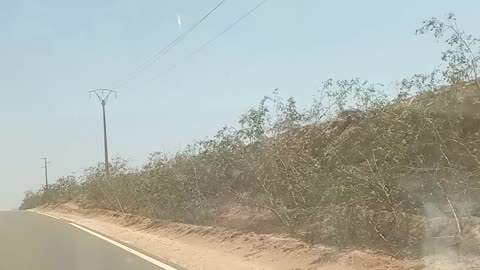 on the road