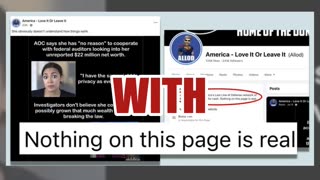Fact Check: AOC Did NOT Say She Has No Reason To Cooperate With Federal Auditors -- Satirical Troll