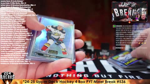 *24-25 Upper Deck Hockey 4 Box PYT Mixer Break #536 [JULY 28 2025]
