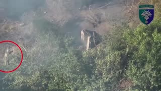 💥❗️AFU soldier destroys a dugout with Russian soldiers in the Donetsk region