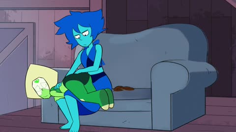 Lapis Lazuli spanking Peridot by HollowAH