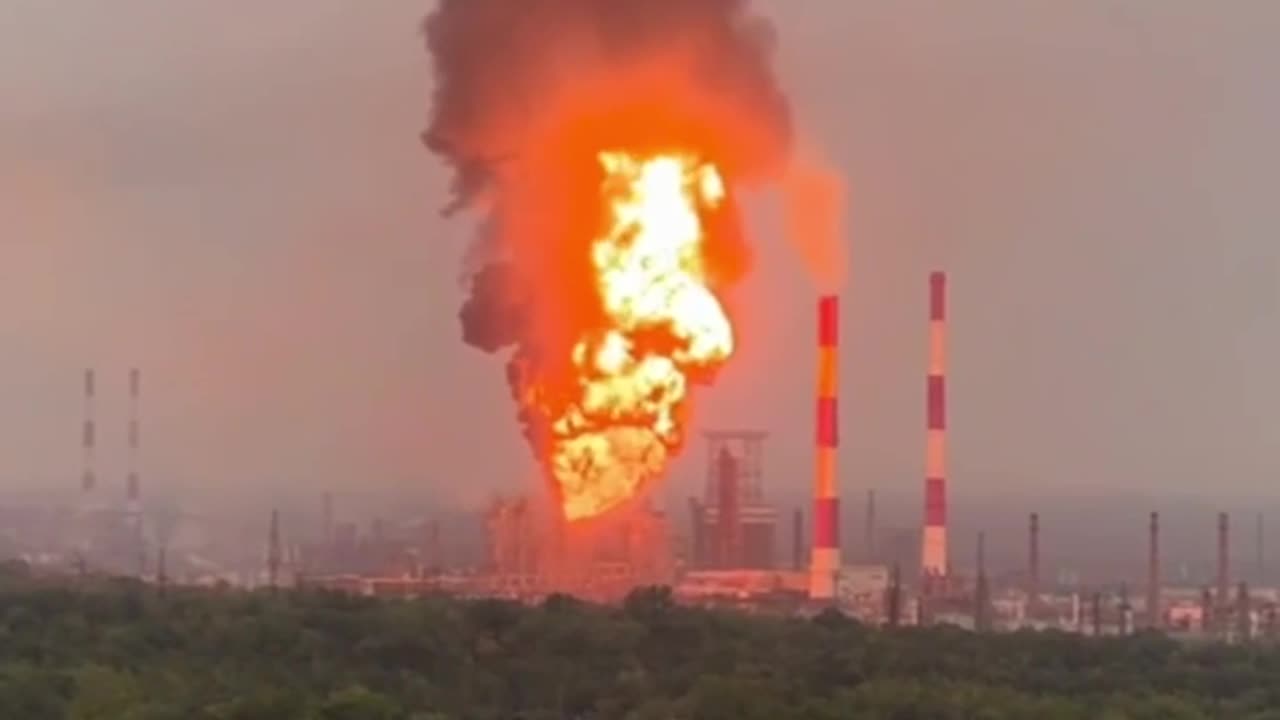 Aviation Fuel Bunker Goes Up Like a Candle(Ryazan Air Base)