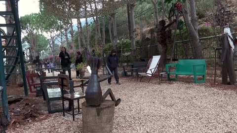 Lebanese artist Charles Joseph Nassar transforms war remnants into art, Shazaya Museum