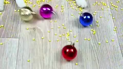 Funny Cat Barsik Beads 🟡 Balls 🌈 Reverse video #cat #asatisfyingvideofamily #reverse