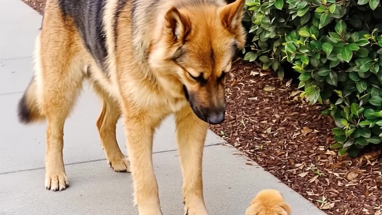 Big Dog Comforts Crying Tiny Puppy In The Sweetest Way пёџрџђ