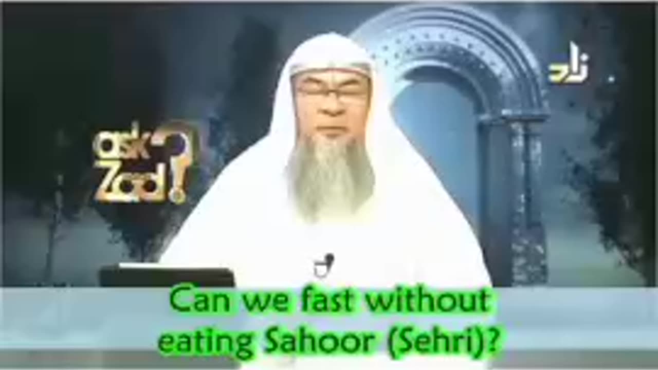 Can we fast without eating sahoor?