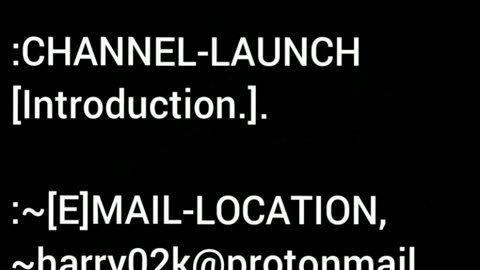 [Video title.] :WELCOME.