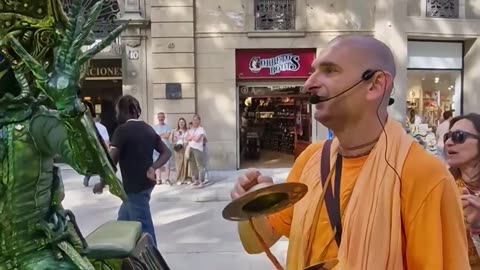 Harinam Sankirtan in Barcelona, Spain May 2025