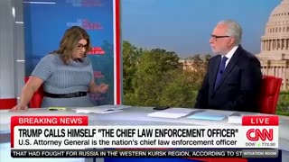 CNN host is upset that Trump claimed he is chief law enforcement officer