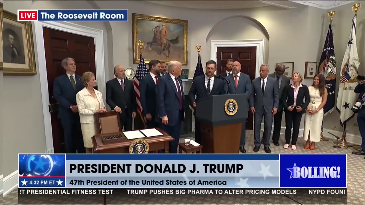 BRYSON DECHAMBEAU AT THE WHITE HOUSE