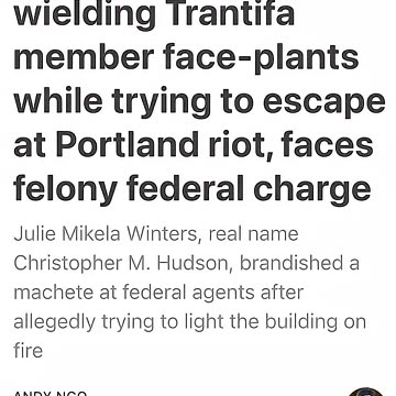 Portland Trantifa Felony Assault Suspect Has Been WRONGED