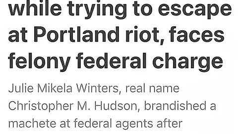 Portland Trantifa Felony Assault Suspect Has Been WRONGED