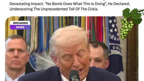 President Donald Trump Labels Illicit Fentanyl A "WMD": "No Bomb Does What This Is Doing", He Warns.